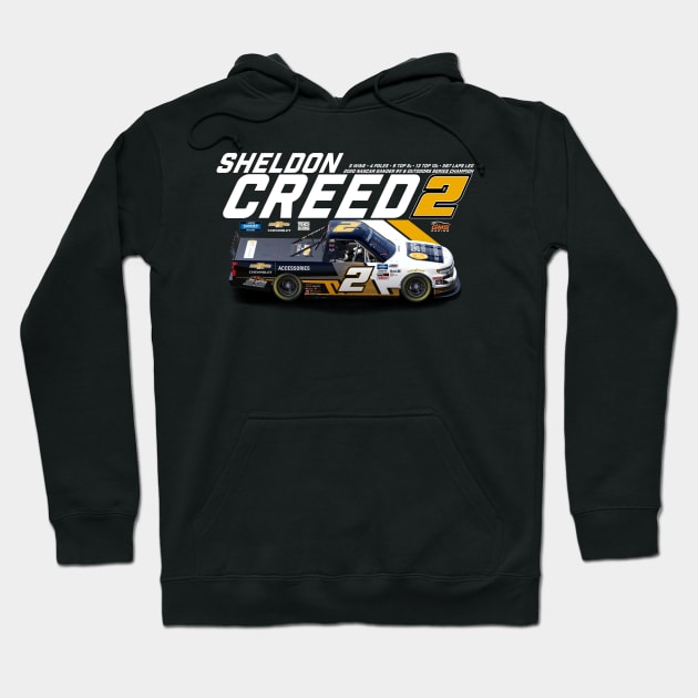 Sheldon Creed Champion 2020 (dark colors) Hoodie by Sway Bar Designs